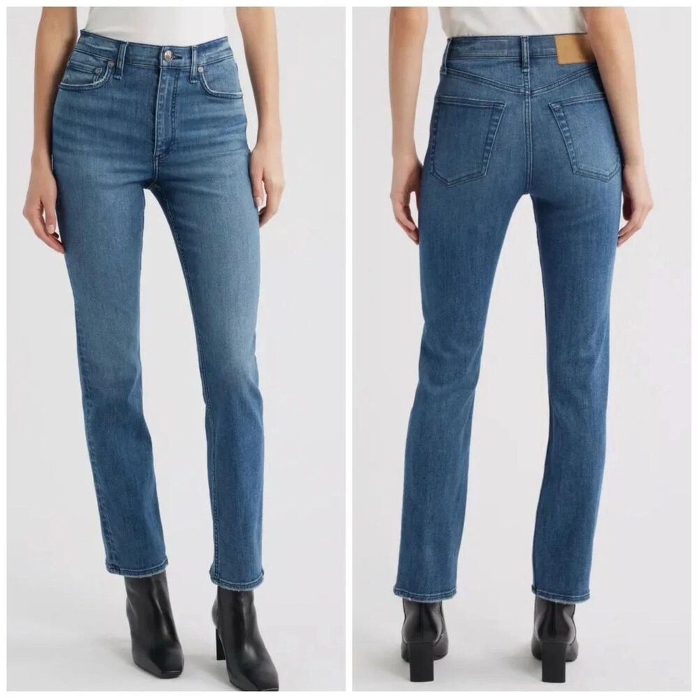 New Rag & Bone $258 Flexi The Wren High Rise Ankle Slim In Willow Size: 31